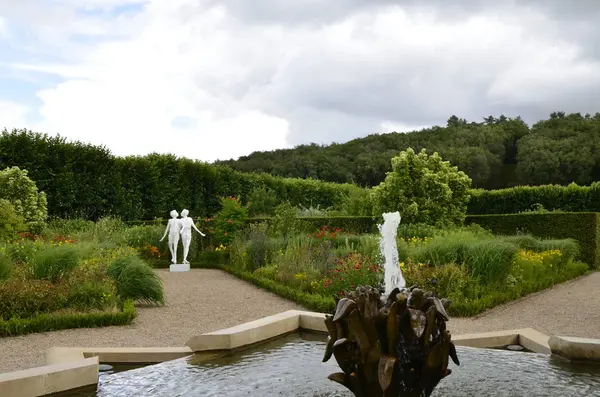 Villandry Valle Del Loira Francia Junio 2017 Área Los Jardines — Foto de Stock