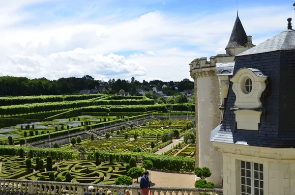 Villandry Valle Del Loira Francia Junio 2017 Vista Desde Mirador —  Fotos de Stock