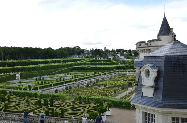 Villandry Loire Tal Frankreich Juni 2017 Blick Vom Aussichtspunkt Des — Stockfoto