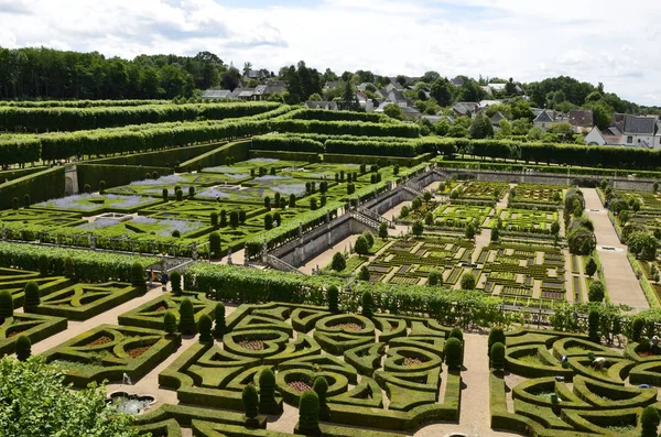 Villandry Loire Tal Frankreich Juni 2017 Blick Vom Aussichtspunkt Des — Stockfoto