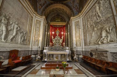 Palermo, İtalya, Sicilya 24 Ağustos 2015. Palermo Katedrali.