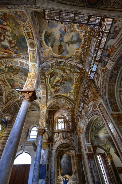 Palermo Italia Sicilia Agosto 2015 Bellissima Chiesa Della Martorana Nel — Foto Stock