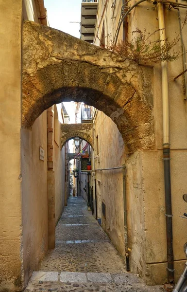 Monreale Italia Sicilia Agosto 2015 Las Callejuelas Monreale Jarrones Flor —  Fotos de Stock