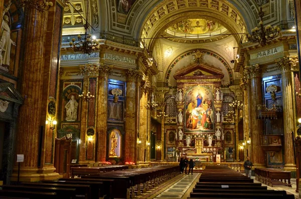 Turin Italy Piedmont April 2018 Interior Basilica Mary Help Christians — Stock Photo, Image