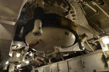 Milan bölge Lombardy İtalya, 30 Aralık 2017. Bilim Müzesi (S 506), Enrico Toti denizaltı iç Gösterim.