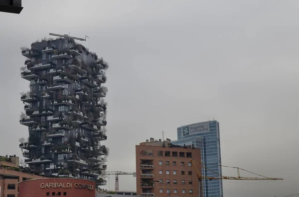 Milano Regione Lombardia Italia Dicembre 2017 Grattacieli Milano Moderni Altissimi — Foto Stock