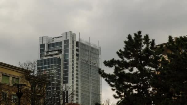 Turin Italie Piémont Avril 2018 Gratte Ciel Siège Banque Intesa — Video