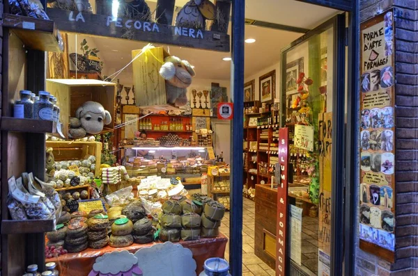 San Gimignano Italien Toskana Region August 2016 Restaurants Und Typische — Stockfoto