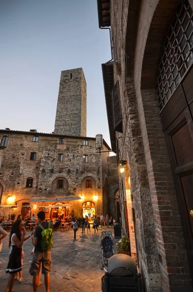 San Gimignano Italien Toskana Region August 2016 Das Historische Zentrum — Stockfoto