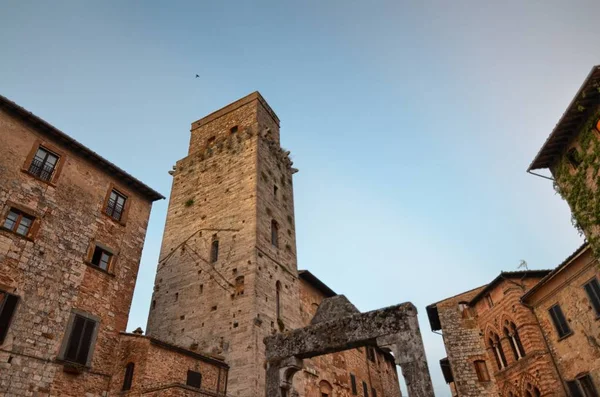 San Gimignano Italie Toscane Août 2016 Centre Historique San Gimignano — Photo
