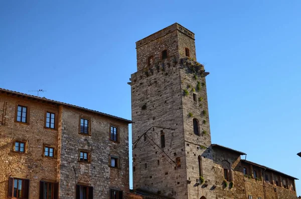 San Gimignano Italia Región Toscana Agosto 2016 Centro Histórico San — Foto de Stock