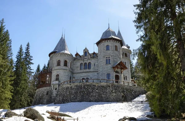 Gressoney Saint Jean Région Vallée Aoste Italie Avril 2018 Castel — Photo