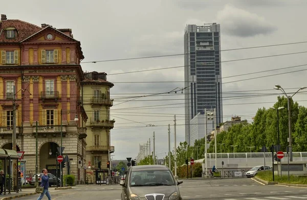 Turin Italien Piemont Mai 2018 Hintergrund Das Hochhaus Das Hauptquartier — Stockfoto