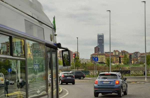 Turin Italy Piedmont May 2018 Background Skyscraper Headquarters Intesa Sanpaolo — Stock Photo, Image