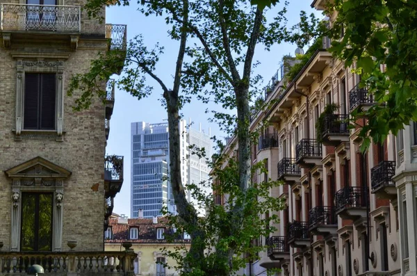 Turijn Regio Piemonte Italië April 2017 Wolkenkrabber Van Intesa Sanpaolo — Stockfoto