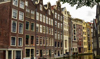 Amsterdam, Hollanda. Ağustos 2019. Tipik olanın özel görünümü 