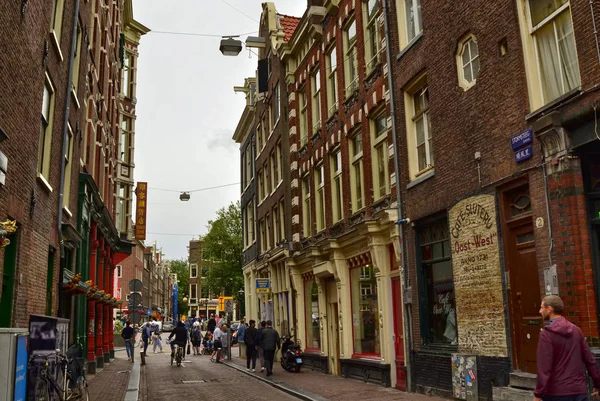 Amsterdam, Olanda. Agosto 2019. Particolare vista del tipico — Foto Stock