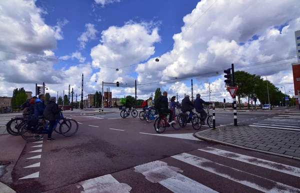 Ámsterdam, Holanda, agosto de 2019. A lo largo del río Amstel, en el — Foto de Stock