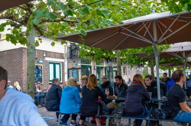 Amsterdam, Hollanda, Ağustos 2019. Brouwerij 'in bira fabrikası...