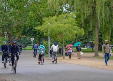 Amsterdam, Hollanda, Ağustos 2019. Vondelpark: büyük park 