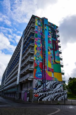 Amsterdam, Hollanda, Ağustos 2019. Bijlmer ilçesi