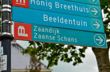 Zaandijk, Hollanda, Ağustos 2019. Kuzeydoğu Amsterdam küçük bir yer.