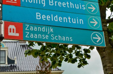 Zaandijk, Hollanda, Ağustos 2019. Kuzeydoğu Amsterdam küçük bir yer.