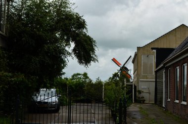 Zaandijk, Hollanda, Ağustos 2019. Kuzeydoğu Amsterdam küçük bir yer.