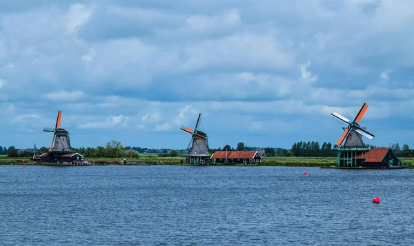 Zaanse Schans, Holland, augusti 2019. Nordöstra Amsterdam är ett — Stockfoto
