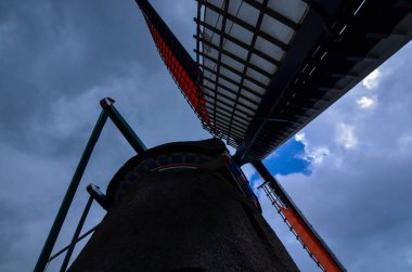 Zaanse Schans, Hollanda, Ağustos 2019. Amsterdam 'ın kuzeydoğusu 