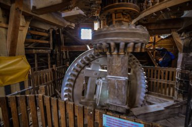 Zaanse Schans, Hollanda, Ağustos 2019. Amsterdam 'ın kuzeydoğusu...