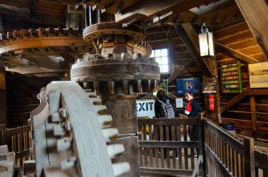 Zaanse Schans, Hollanda, Ağustos 2019. Amsterdam 'ın kuzeydoğusu...