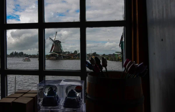 Zaanse Schans, Nederland, augustus 2019. Noordoosten van Amsterdam op t — Stockfoto