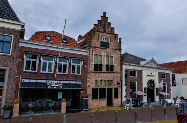 Edam, Hollanda, Ağustos 2019. Edam 'ın mimarisi