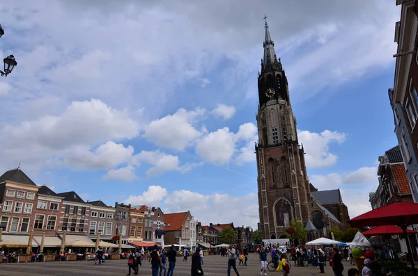Delft, Paesi Bassi, agosto 2019. Il campanile del nuovo c — Foto Stock
