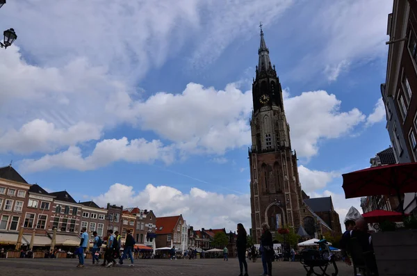 Delft, Paesi Bassi, agosto 2019. Il campanile del nuovo c — Foto Stock