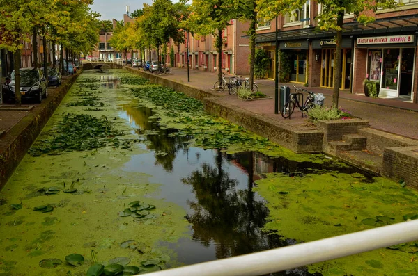 Delft, de Nederlanden, augustus 2019. De mooie en romantische kan — Stockfoto