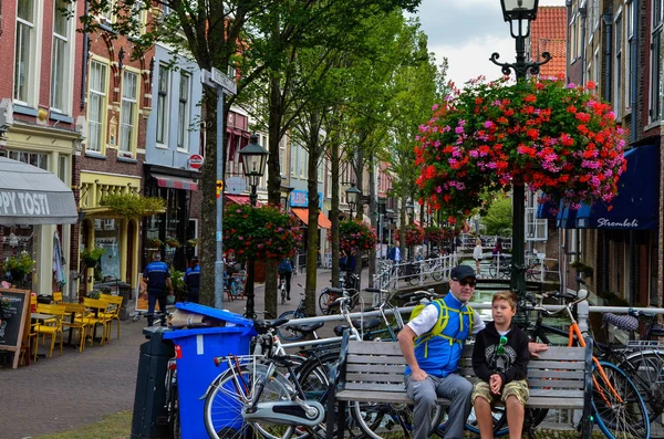 Delft, nederländerna, augusti 2019. Den vackra och romantiska burken — Stockfoto