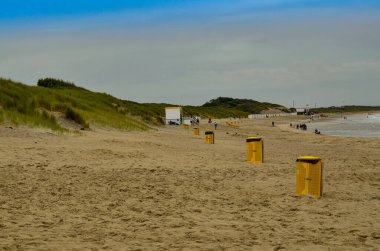 Oosterschelde, Hollanda, Ağustos 2019. Kuzey sahili