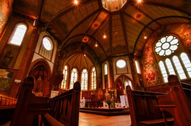 Hollanda, Goes. Ağustos 2019. Kilisenin içi, Fathe.