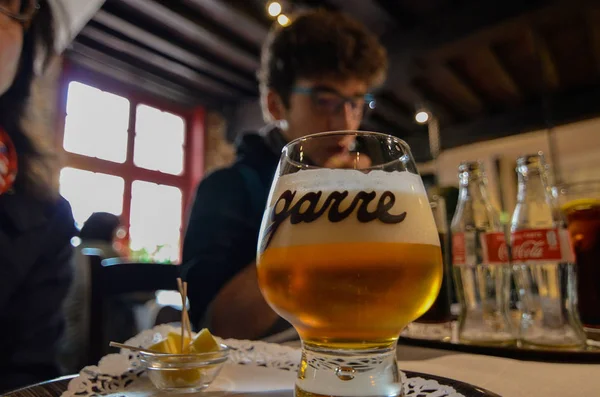 Brugge Vlaanderen België Augustus 2019 Interieur Van Historische Brouwerij Garre — Stockfoto