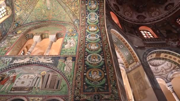 Dezember 2019 Ravenna Italien Basilika San Vitale Video — Stockvideo