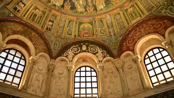 2019年12月 Neon的Ravenna Baptistery Neonian Baptistery — 图库视频影像