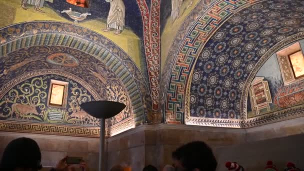 12月2019 ラヴェンナ イタリア プラシアの霊廟 ビデオ — ストック動画