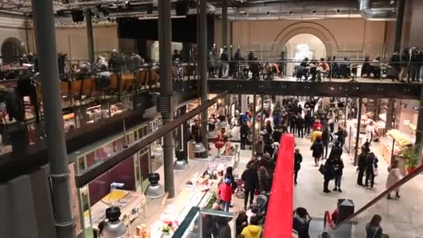 Diciembre 2019 Ravenna Italia Centro Comercial Del Mercado Central Con — Vídeo de stock