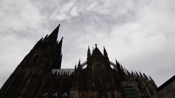 Sierpień 2019 Kolonia Niemcy Widok Dołu Katedry Kolonii Architektura Gotycka — Wideo stockowe