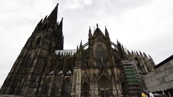Août 2019 Cologne Allemagne Cologne Cathedral Building Vidéo Vue Bas — Video