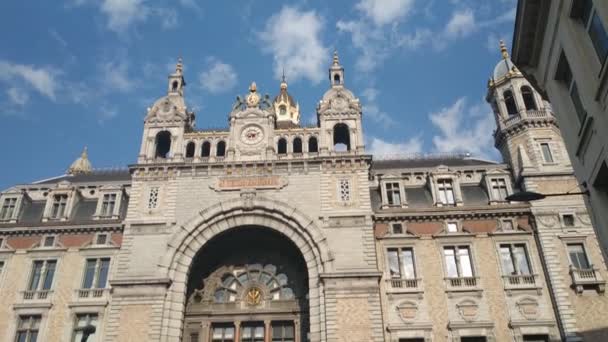 Antwerpen Flandern Belgien August 2019 Blick Von Außen Auf Den — Stockvideo