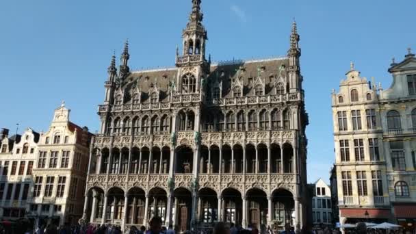 Bruxelas Bélgica Agosto 2019 Grand Place Está Rodeada Por Belos — Vídeo de Stock