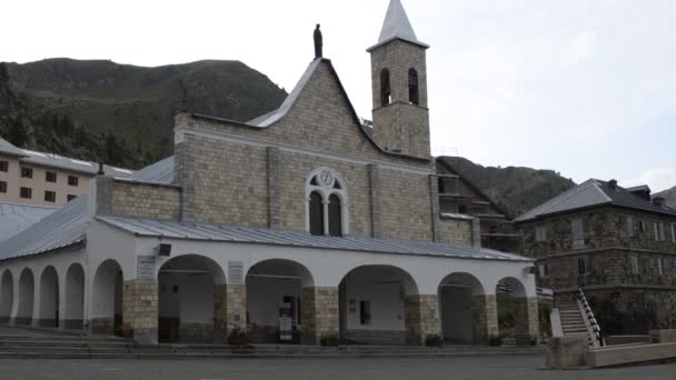 Vinadio Italië Juli 2019 Provincie Cuneo Het Heiligdom Van Sant — Stockvideo
